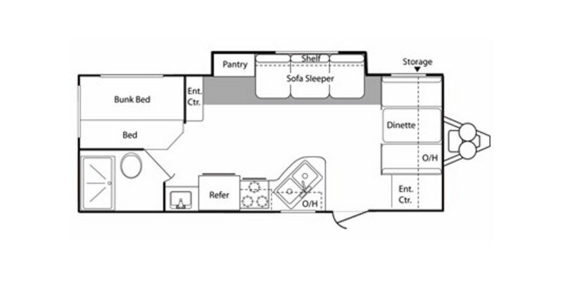 2010 Keystone Hideout 21FDSWE specifications