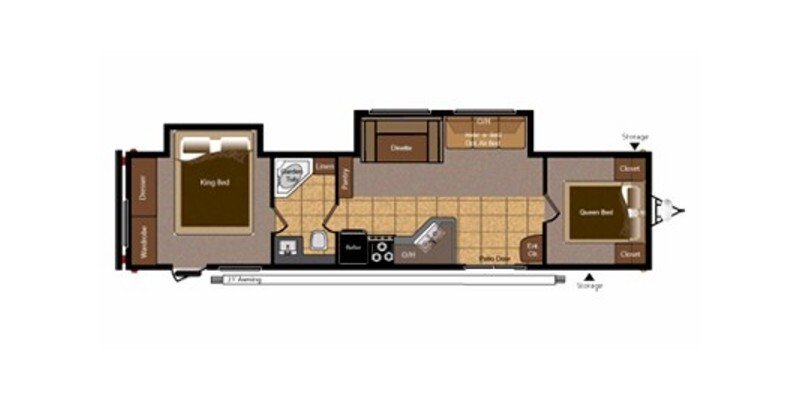 2013 Keystone Hideout 38FQDS specifications