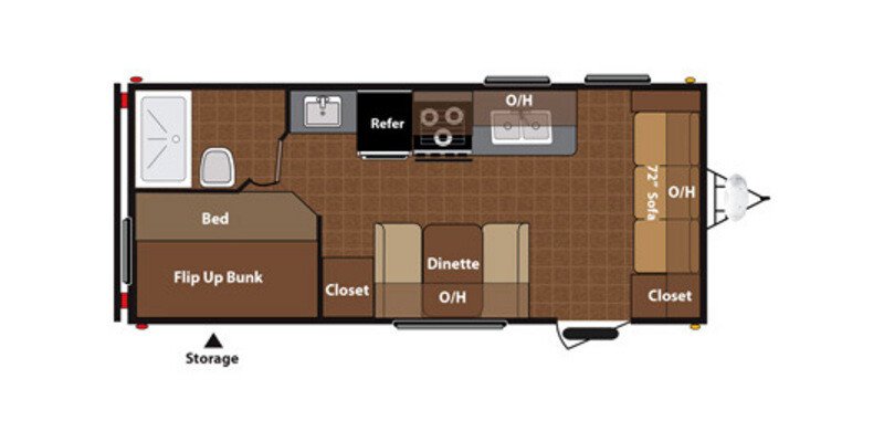 2014 Keystone Hideout 19FLBWE specifications