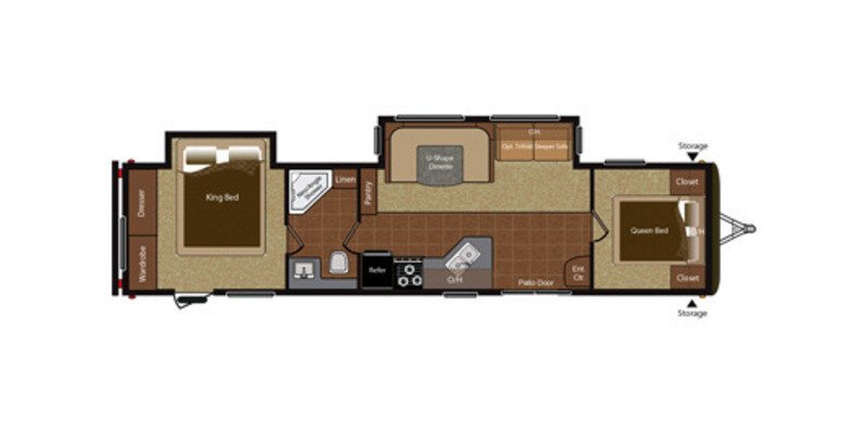 2014 Keystone Hideout 38FQDS specifications