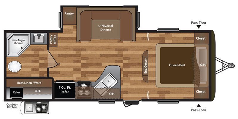 2016 Keystone Hideout 22KBSWE specifications