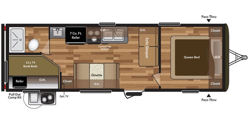 2016 Keystone Hideout 27RBWE specifications