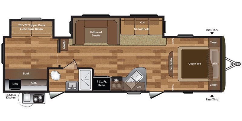 2016 Keystone Hideout 31BHDSWE specifications