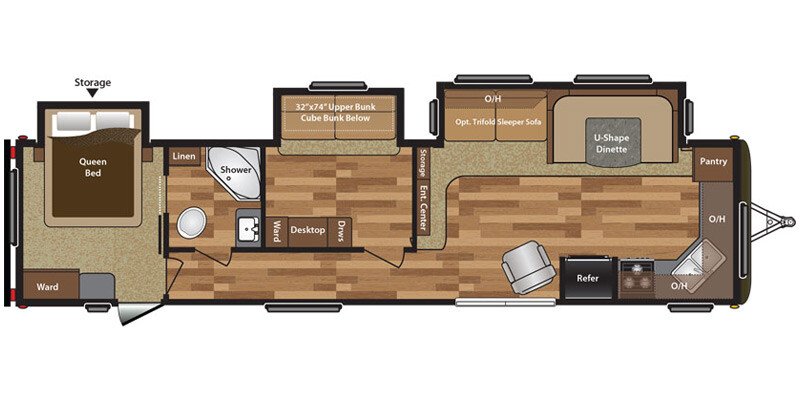 2016 Keystone Hideout 38FKTS specifications