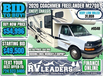 Photo 1 for 2020 Coachmen Freelander