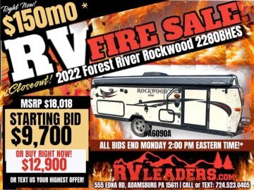 2021 Forest River Rockwood 2280BHESP