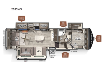 2022 Forest River Rockwood 2883WS