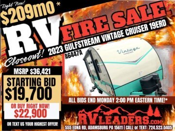 2023 Gulf Stream Vintage Cruiser 19ERD