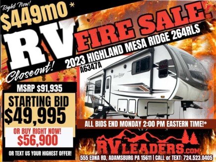 Photo 1 for 2023 Highland Ridge Mesa Ridge 264RLS