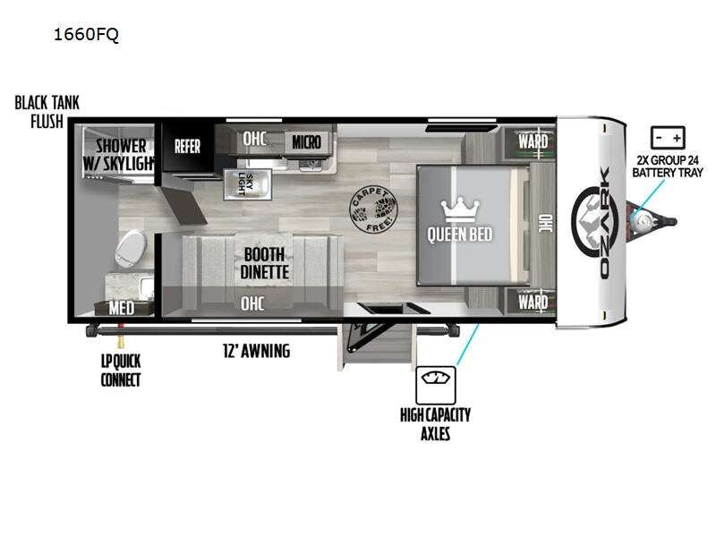 2024 Forest River Ozark 1660FQ