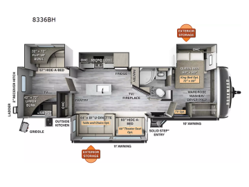 2024 Forest River Rockwood 8336BH