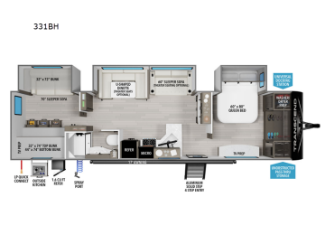 2024 Grand Design Transcend 331BH