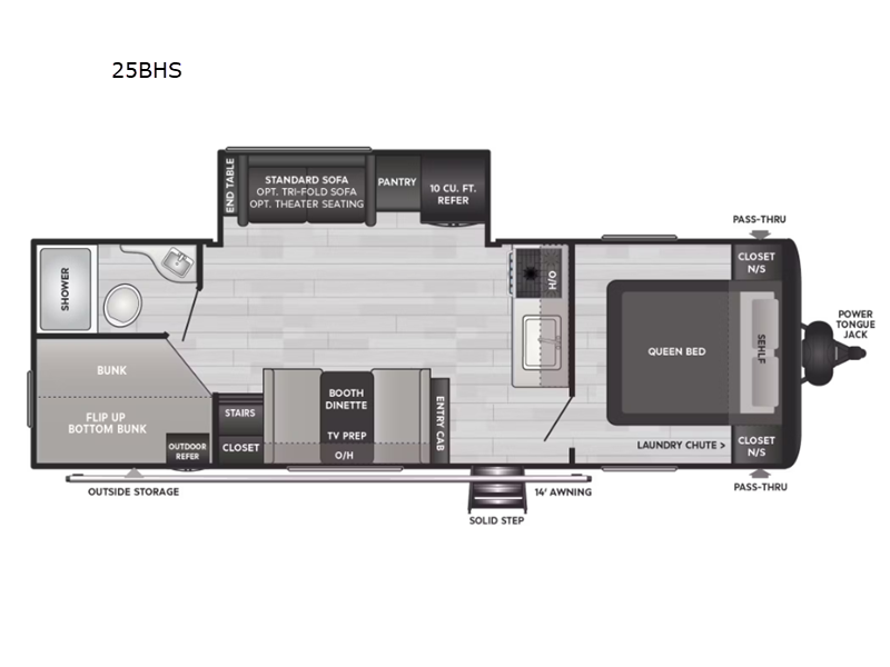 2024 Keystone Hideout 25BHS