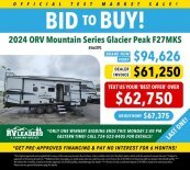 New 2024 Outdoors RV Glacier Peak