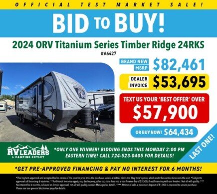 Photo 1 for New 2024 Outdoors RV Timber Ridge