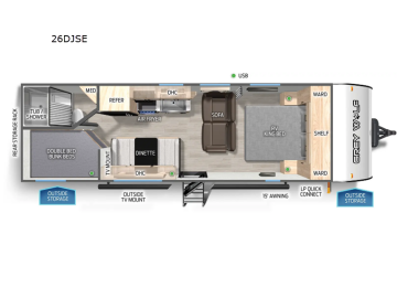 New 2025 Forest River Cherokee 26DJSE