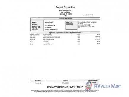 Photo 1 for New 2025 Forest River Cherokee