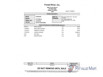 New 2025 Forest River Cherokee 23MK
