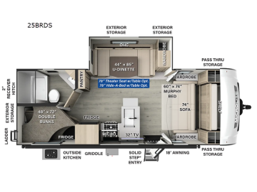 New 2025 Forest River Flagstaff 25BRDS