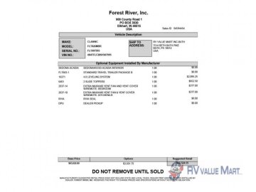 New 2025 Forest River Flagstaff 826MBR