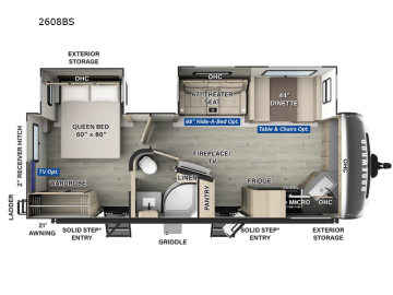 New 2025 Forest River Rockwood 2608BS