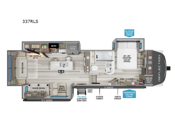 New 2025 Grand Design Reflection 337RLS