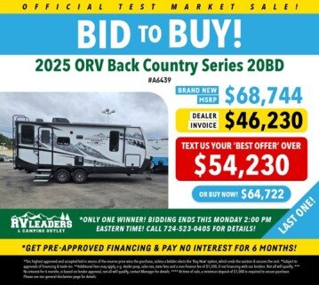 New 2025 Outdoors RV Back Country