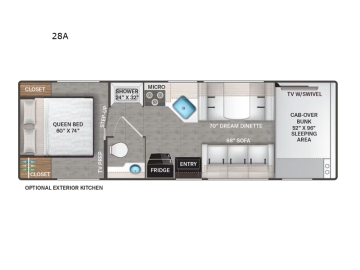 New 2025 Thor Four Winds 28A