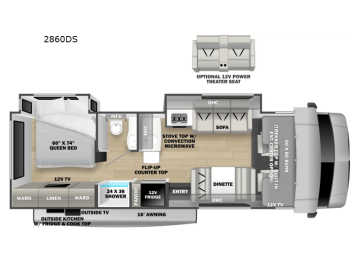 New 2027 Forest River Sunseeker 2860DS