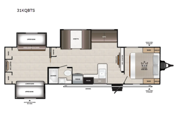New 2027 Forest River Wildwood 31KQBTS