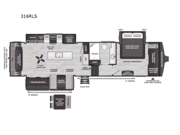 New 2027 Keystone Cougar 316RLS