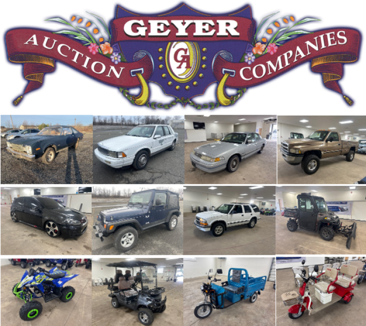 Geyer Auction Co. - Trucks, Vehicles, Golf Carts & Scooters – Gilbertsville, PA