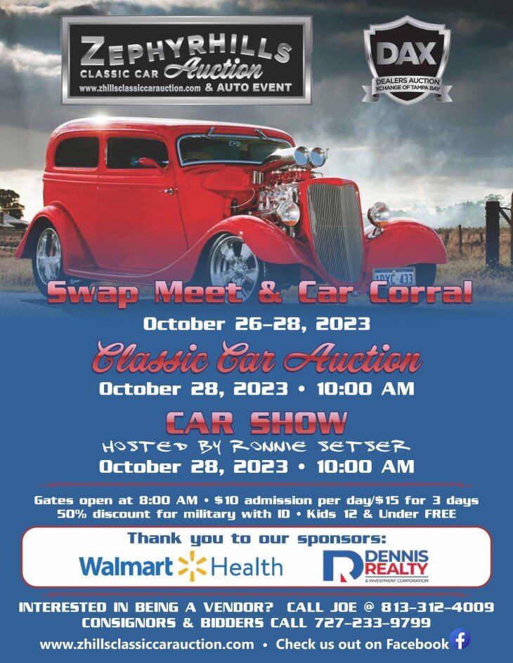 Zephyrhills Fall Classic Car Auction & Auto Event - NOW SEEKING CONSIGNMENTS