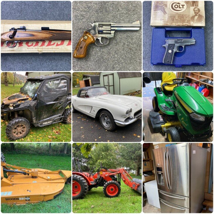 Estate Auction: 1962 Chevrolet Corvette, 2019 Polaris UTV - Online Only