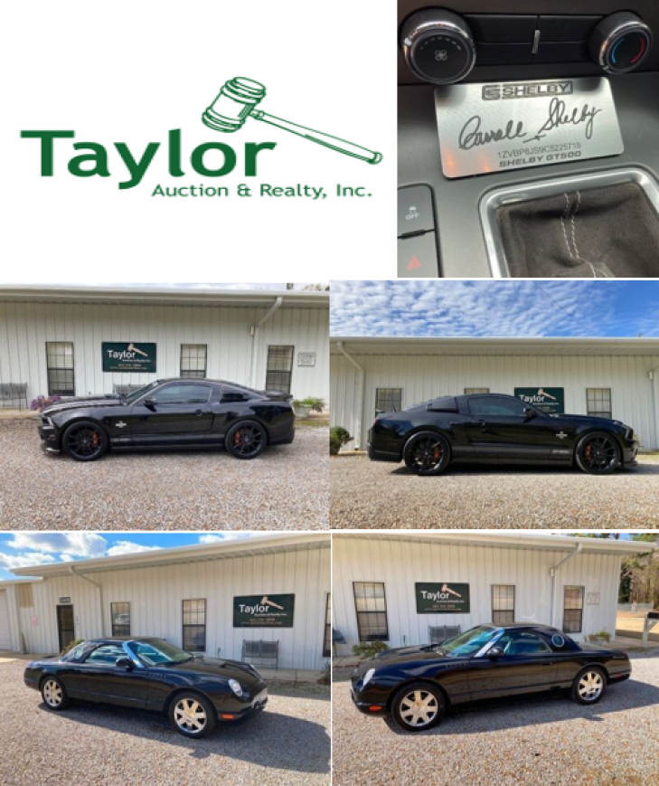 2012 Shelby Mustang GT500 & 2002 Ford Thunderbird Convertible - Up For Auction
