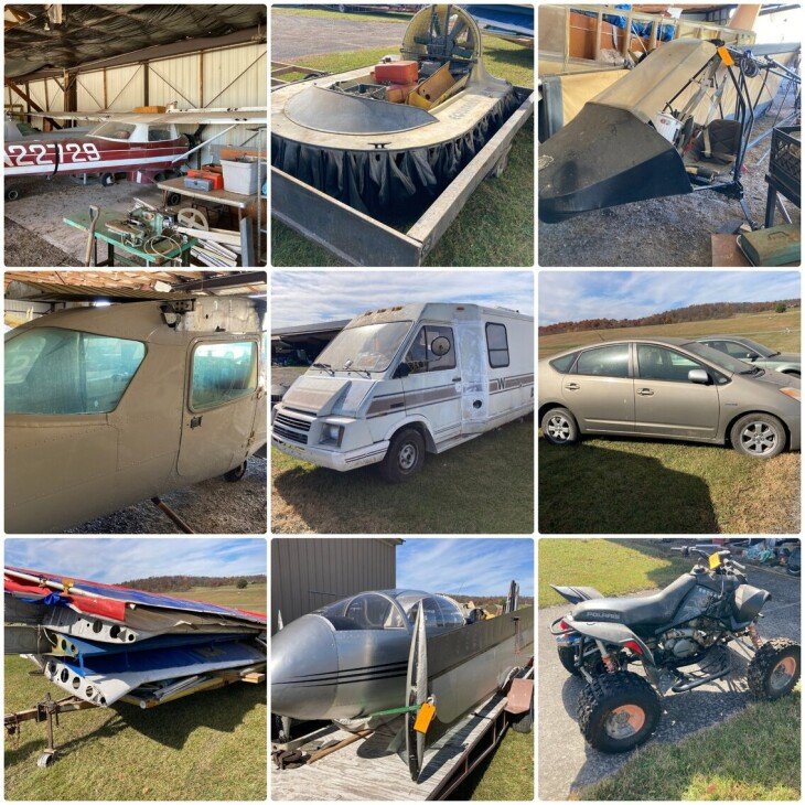 Personal Property Auction - Abandoned Vehicles, Single Engine Airplanes & Gliders & Parts