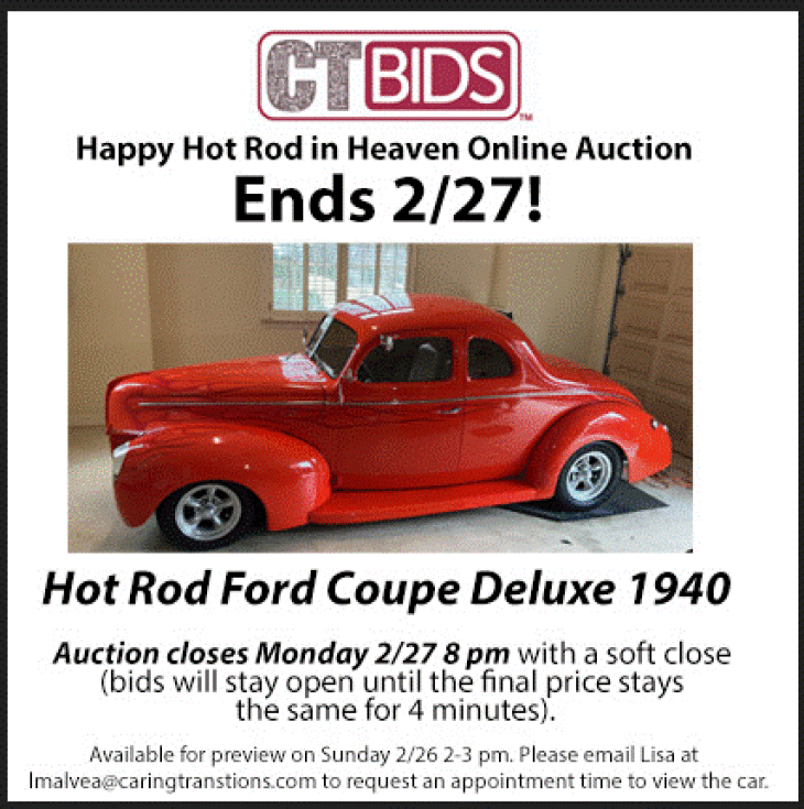 Happy Hot Rod in Heaven Online Auction