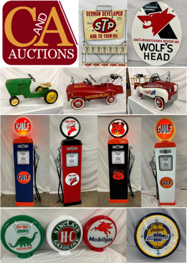 Automobilia, Petrolinia & Advertising Auction - Live Event with Online Bidding