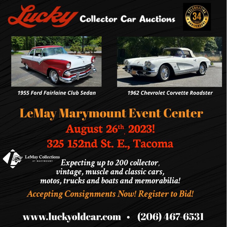 Lucky Collector Car Auctions Presents 2023 Fall Classic. August 26th and 27th, 2023