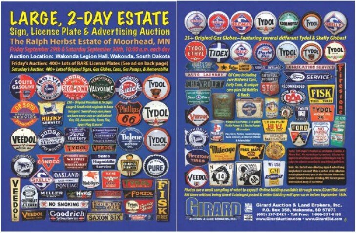 Large Estate Sign & Advertising Collection - Live & Online Auction