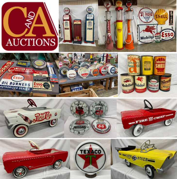 Two Day Automobilia, Petrolinia, Advertising & Toy Auction - Live Bidding