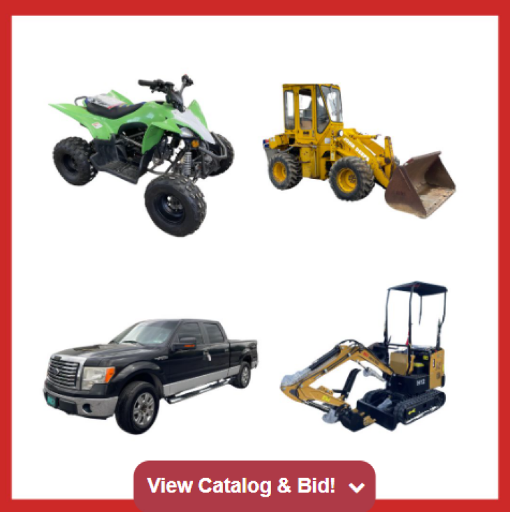 JANUARY VEHICLE, HEAVY EQUIPMENT AND CONTRACTOR ITEMS - LIVE AUCTION WITH ONLINE BIDDING
