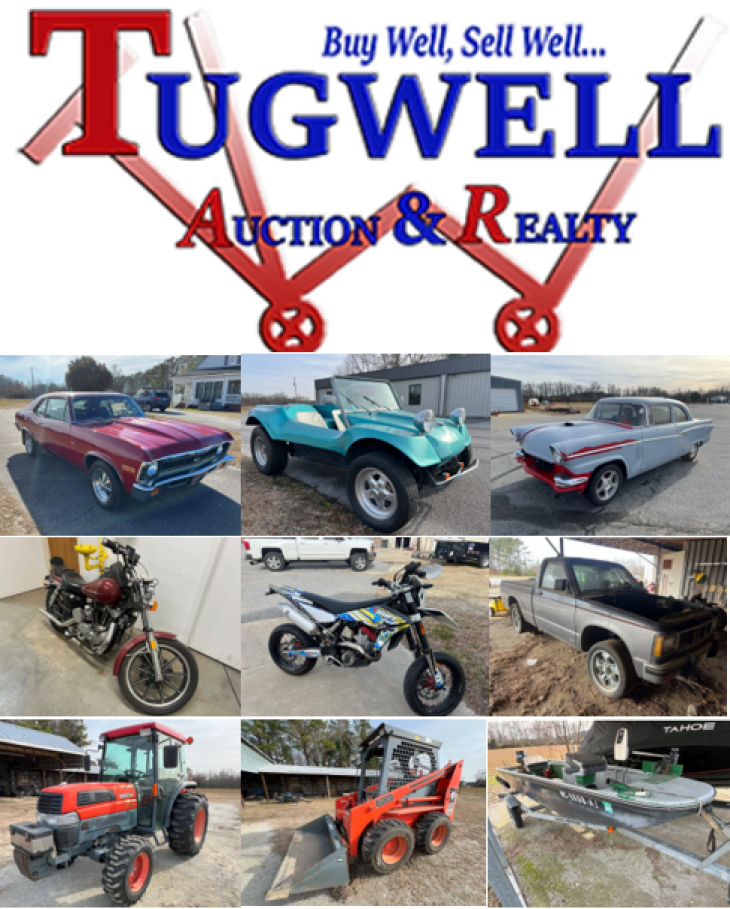 Whaley Estate Auction - Vehicles, Tractors, Trailers, Boat, Motorcycles - Live & Online Bidding