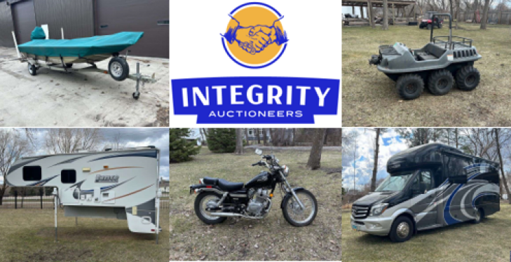 Vehicle Auction - Campers, Boats, & Motorcycle - Online Only