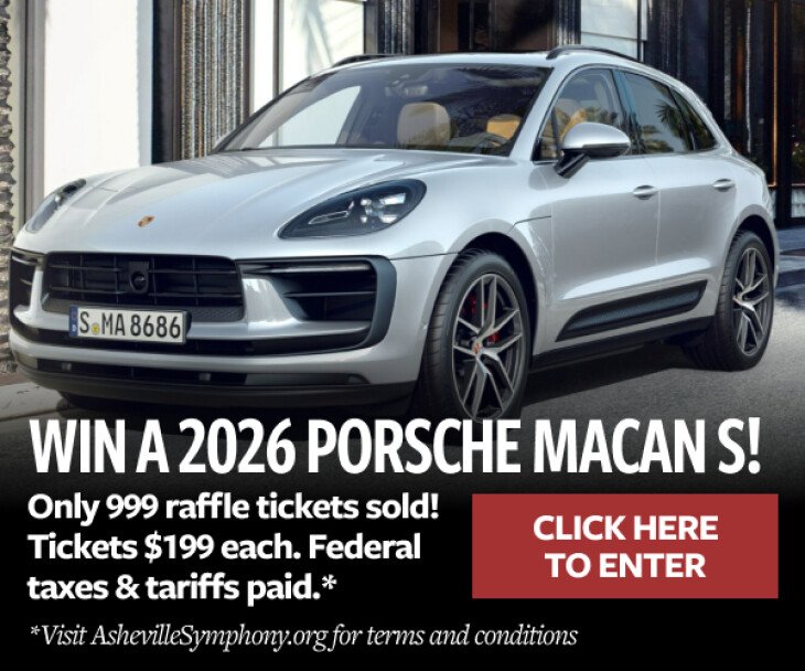 *SOLD OUT* Asheville Symphony Porsche Raffle - 2026 Porsche Macan S