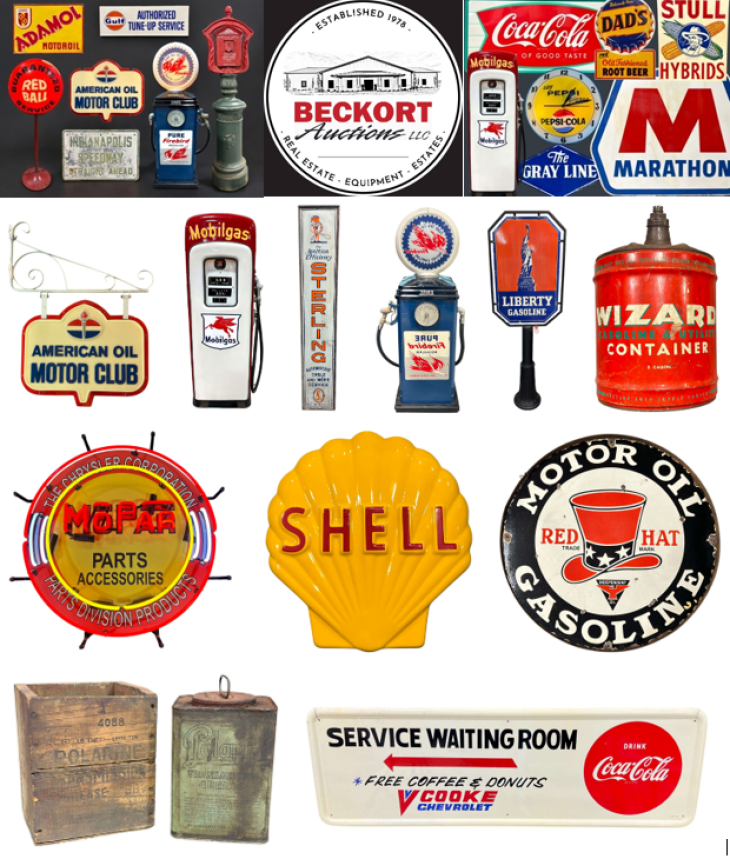 Beckort Auctions - Quality Advertising & Sign Collection - Online Only Auction