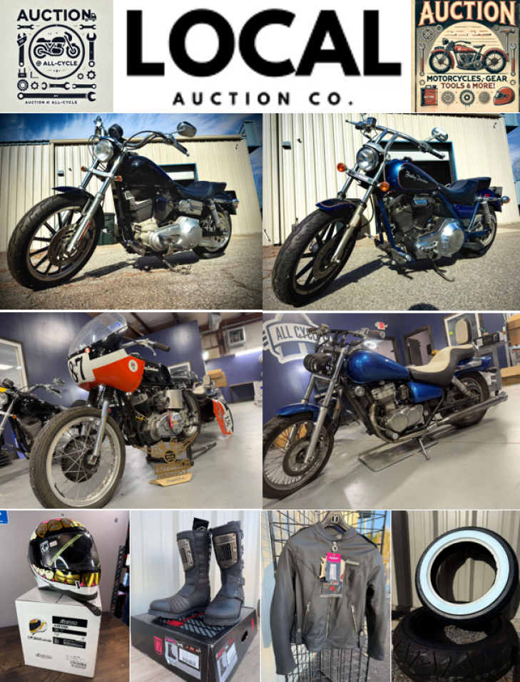 Local Auction Company - Motorcycles, Gear & Equipment - Online Only