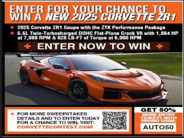Chip Miller Amyloidosis Foundation Win this 2025 Corvette ZR1 with the ZTK Performance Package!