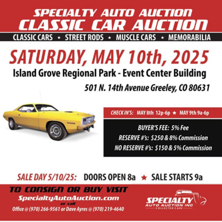 Specialty Auto Auction Presents Spring Auction 2025