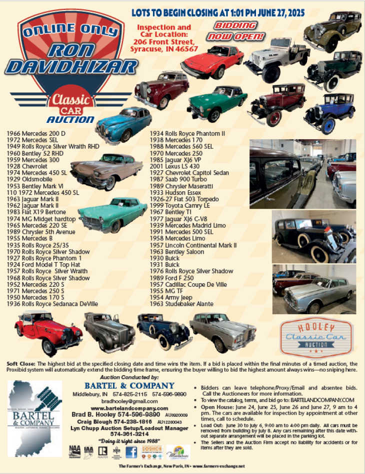 Davidhizar Vintage Automobile Collection Auction - Online Only